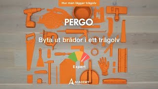 Byta ut brädor i ett trägolv  Pergotutorial [upl. by Koller293]