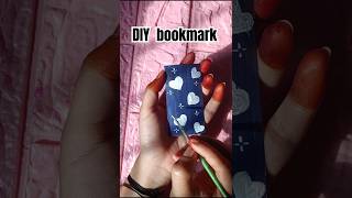 DIY Bookmark 💙🤍Bookmark craft ideas art painting diy trending shorts bookmark [upl. by Atcliffe806]