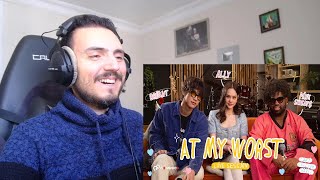 ALLY X PINK SWEAT X BRIGHT  AT MY WORST  LIVE SESSION  Reaction [upl. by Aihsik]