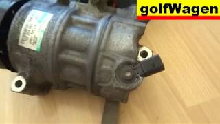 VW Golf 5 AC solenoid valve change AC system repair [upl. by Neal]