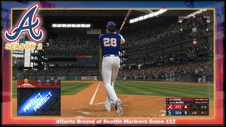 MLB THE SHOW 23  Atlanta Braves at Seattle Mariners  Game 112  Season 2 Hall Of Fame [upl. by Aun]