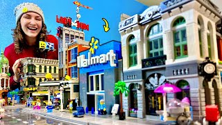 I Built A Walmart For My LEGO City Custom LEGO Modular [upl. by Ayortal571]