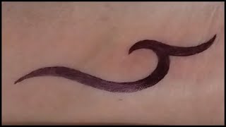 Making Temporary tattoo on hand  Temporary tattoo  S latter tattoo temporarytattoo [upl. by Nuhsed]