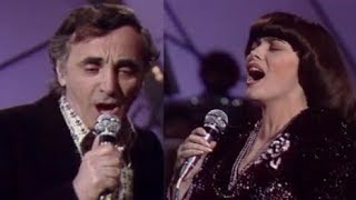 Charles Aznavour et Mireille Mathieu  Une vie damour 1981 [upl. by Noizneb13]