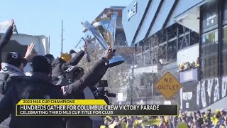 Columbus Crew celebrate MLS Cup win with parade and rally [upl. by Lotson]