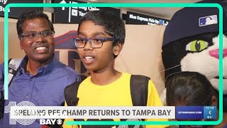 Scripps National Spelling Bee champion returns to the Tampa Bay area [upl. by Annovaj]