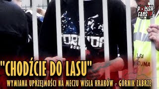 quotCHODŹCIE DO LASUquot  wymiana uprzejmości na meczu Wisła Kraków  Górnik Zabrze 25082018 r [upl. by Olifoet527]