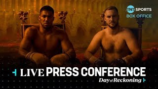 LIVE 🥊 Day of Reckoning Press Conference Joshua v Wallin amp Wilder v Parker [upl. by Annahvas6]