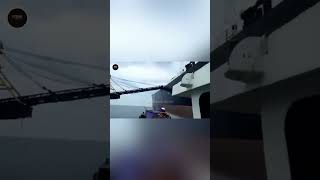 Tragic Biggest ship collision caught on camera pt3 shorts viralshorts shipaccident [upl. by Pedro]