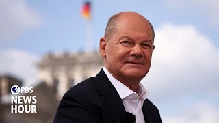 German Chancellor Scholz on NATOs future supporting Ukraine and working with Biden [upl. by Asert]