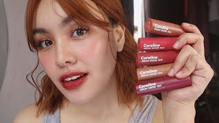 NEWLY RELEASED Careline WATER TINT Lip Swatches amp Review  Miss Bea [upl. by Coshow]