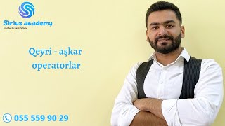 MƏNTİQ  Qeyri Aşkar Operatorlar  Fərid Qafarov  Sirius Academy [upl. by Nielson781]