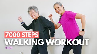 7000 Steps Walking Workout for Seniors amp Beginners Low Impact [upl. by Asirap]