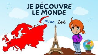 Les continents pour enfants  lEurope  La Tour Eiffel 🌍 Document GRATUIT à imprimer [upl. by Octavia]