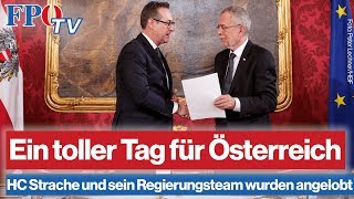 Ein toller Tag für Österreich HC Strache und sein Regierungsteam wurden angelobt [upl. by Anastasia928]