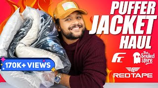 Top 5 Best Puffer Jacket For Men 🔥 Winter Jackets Haul 2022  REDTAPE THE SOULED STORE  ONE CHANCE [upl. by Daphna]