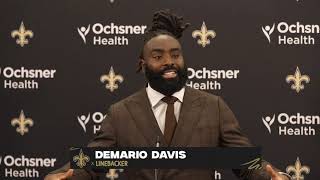 Demario Davis shares family update fan support  New Orleans Saints [upl. by Clarisa]