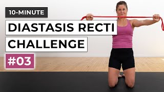 10Minute Diastasis Recti Challenge 3  Postpartum Abs [upl. by Rosinski496]