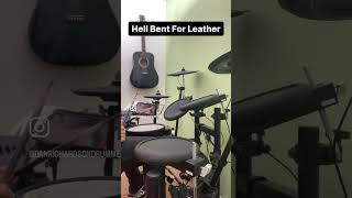 Hell Bent For Leather  Judas Priest heavymetal drumcover drums judaspriest metaldrums [upl. by Esertal]