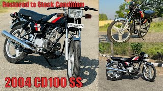 Hero Honda CD100 SS Full Restoration  Engine and Paint Job  Total Cost  Moneysinghofficial [upl. by Roi778]