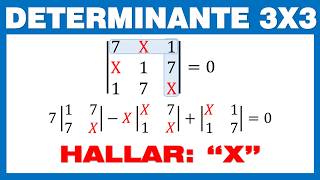 Determinante 3x3 Método de Cofactores con variables [upl. by Giardap]