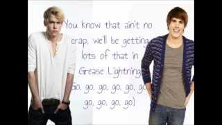 Glee greased lightning lyrics [upl. by Mialliw]