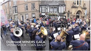 Durham Miners Gala Spennymoor Town Band playing at the Dun Cow [upl. by Ataymik463]