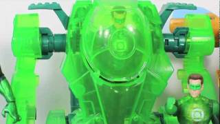 Green Lantern Movie Transforming Battle Suit Hal Jordan Action Figure Toy Review [upl. by Blunk]