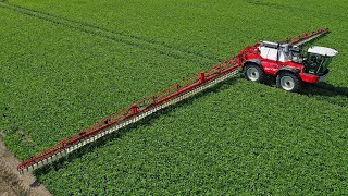 Wingssprayer system on 40m wide Agrifac Condor  Heestermans Agro [upl. by Anaicul]