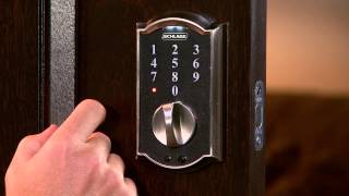 How To Program Your Schlage Touch™ Keyless Touchscreen Deadbolt [upl. by Laeria]