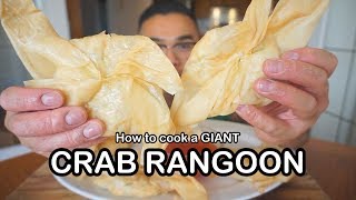 How to cook a Giant CRAB RANGOON [upl. by Matthiew]