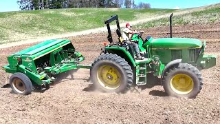 Planting New Seeding Alfalfa and Grass Hay Mix Planting Season 2024 [upl. by Berliner]