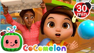 Ninas Humpty Dumpty Adventure at the Grocery Store  CoComelon  Nursery Rhymes for Babies [upl. by Lanor]