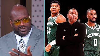 Shaq reacts to the Bucks Hiring Doc Rivers as the New Head Coach  NBA on TNT [upl. by Boone]