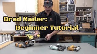 How To Use A Pneumatic Brad Nailer [upl. by Haisoj]