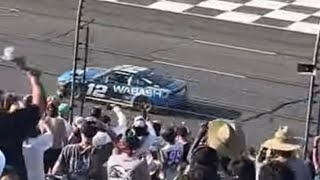 Ryan Blaney celebrates at Pocono 2024 [upl. by Ytsirk23]