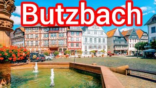 Butzbach City Germany 🇩🇪 Walking tour 4k video [upl. by Sarette]