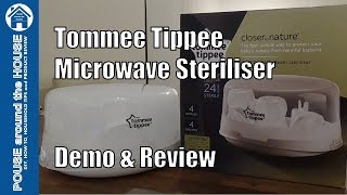 Tommee Tippee Microwave Steriliser Demo amp Review How to use Steam Seriliser Closer to nature [upl. by Garreth]