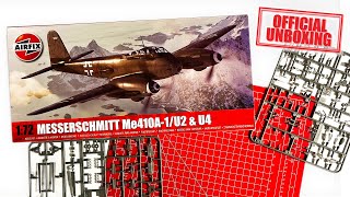 SURPRISE ANNOUNCEMENT Official Unboxing Airfix  Messerschmitt Me410A1U2 amp U4 A04066 [upl. by Novaat]