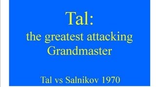 French Defense Tal vs Salnikov  1970 [upl. by Liauqram]