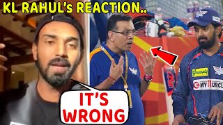 KL Rahul Reaction in social media on Sanjeev Goenka Angry heated argument after srh vs lsg match [upl. by Tham]