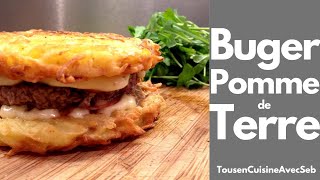 BURGER POMME de TERRE Tous en cuisine avec Seb [upl. by Saleem341]