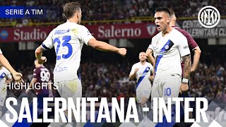 SALERNITANA 04 INTER  HIGHLIGHTS  SERIE A 2324 ⚫🔵🇬🇧 [upl. by Narda]