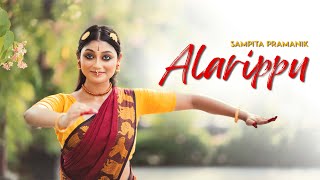 Alarippu  Tisra Ekam Talam Sampita Pramanik  Bharatnattyam  dance trending dancer [upl. by Attelra]