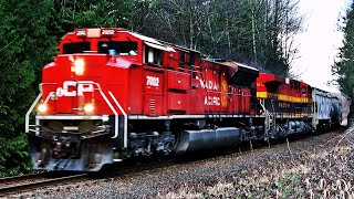 Massive Canadian Mixed Freight Trains Working Thru British Columbia [upl. by Darce]