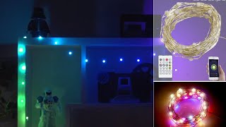 Guirlande à LED RVB connectée compatible commandes vocales  5 m Luminea Home Control PEARLTVFR [upl. by Jeanine]