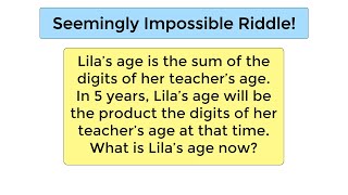 Can you figure out Lilas age [upl. by Lilaj780]