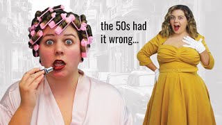 I Followed 1950s Beauty Standards for a Day [upl. by Earlene606]