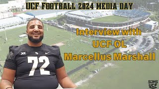 UCF Football Media Day 2024  Interview with OL Marcellus Marshall [upl. by Norval]