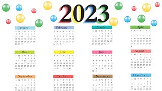 Calendar 2023 with Holidays  Kalendar 2023  indian festival with holidays 2023  Compedu knowledge [upl. by Greeson]